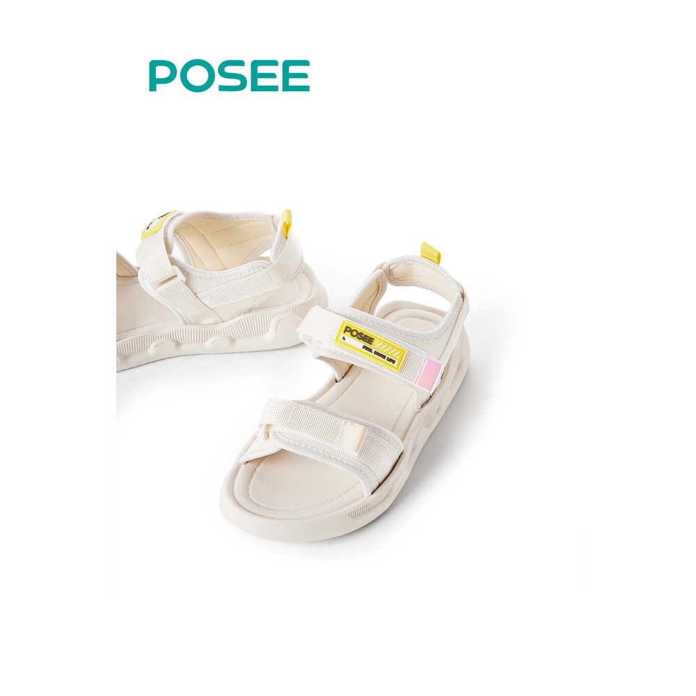 ภาพหน้าปกสินค้าPosee2022 ใหม่ รองเท้าแตะชายหาด พื้นนิ่ม ใส่สบาย สไตล์เกาหลี แฟชั่นฤดูร้อน สําหรับผู้หญิง PS7101W จากร้าน poseehome.th บน Shopee