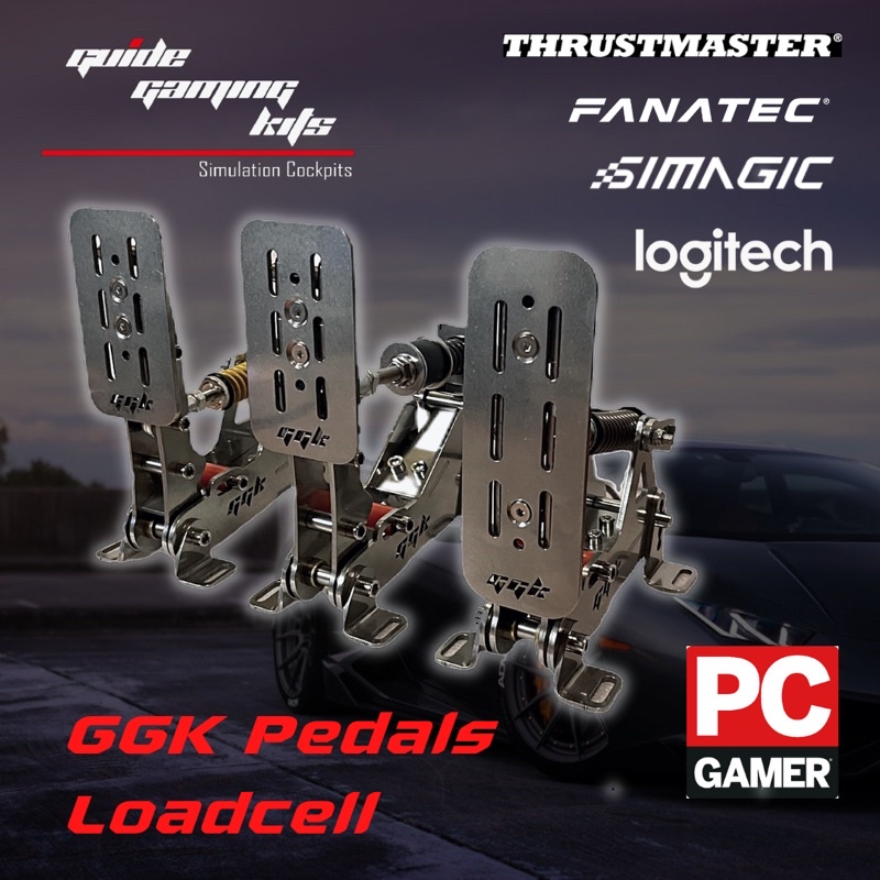 ภาพหน้าปกสินค้าGGK Pedals Loadcell ใช้กับจอยพวงมาลัยทุกรุ่น Simagic Fanatec Thrustmaster Logitech