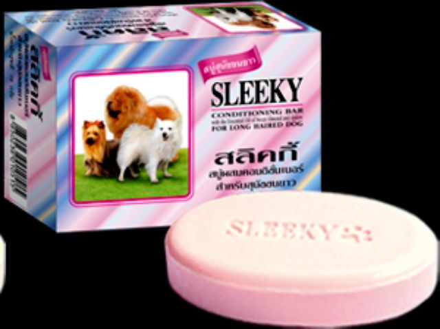 sleeky-สบู่อาบน้ำสุนัข-ระงับกลิ่นตัว-อาบสะอาด-75-กรัม-6-ก้อน