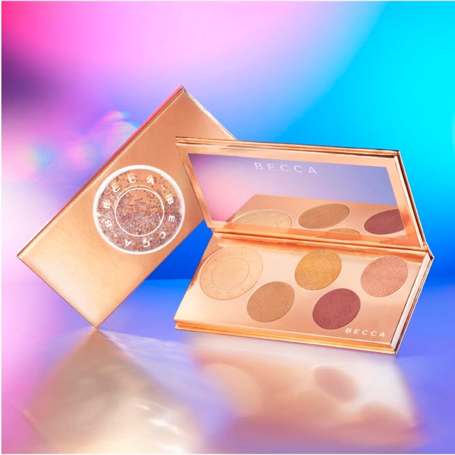 💫 BECCA Pop Goes The Glow Champagne Pop Face & Eye Palette 💫 | Shopee  Thailand