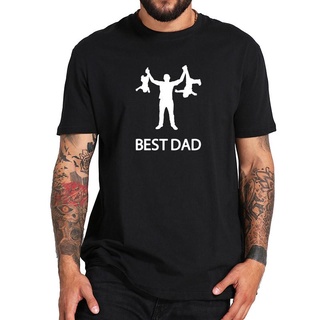 [Size 2T-6XL]เสื้อยืดผ้าฝ้ายพิมพ์ลาย Best Dad Father Day แฟชั่นผู้ชาย