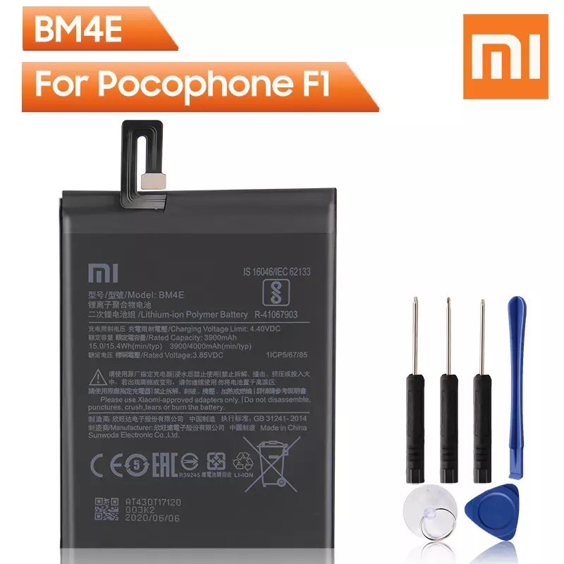 แบตเตอรี่bm4eสำหรับxiaomi Pocophone F1 Bm4eแท้4000mah Shopee Thailand 6395