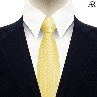 ANGELINO RUFOLO Necktie(NTS-พท.050) เนคไทผ้าไหมทออิตาลี่คุณภาพเยี่ยม ดีไซน์ Woven Diamon สีเหลือง/เทา/แดง/กรมท่า/ชมพู/ดำ