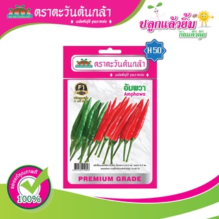 เมล็ดพริก อัมพวา  ตราตะวันต้นกล้า