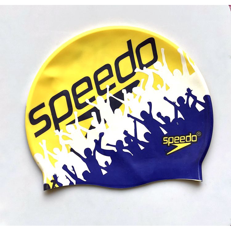 ใหม่จำกัดเวลาจุดพิมพ์ข้อบกพร่องซิลิโคนหมวกว่ายน้ำspeedoหมวกว่ายน้ำซิลิโคนกันน้ำสำหรับผู้ใหญ่