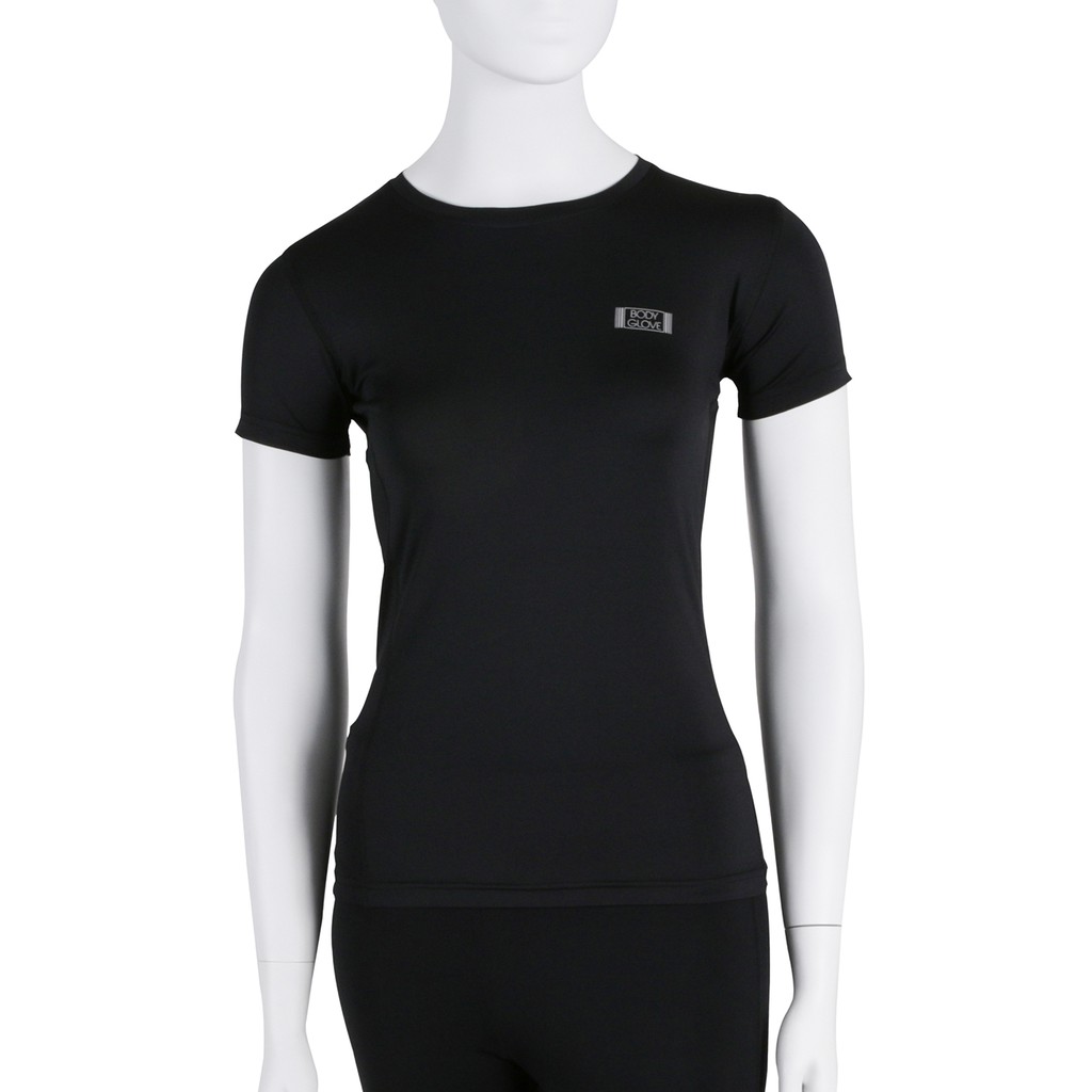 body-glove-basic-series-dry-cool-crew-neck-tee-เสื้อโปโลคอกลมผู้หญิงสีดำ-black