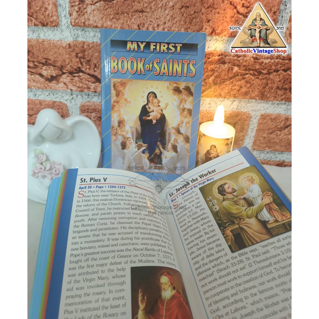 หนังสือ-รวมประวัตินักบุญตลอดปี-my-first-book-of-saints-ขนาดพกพา-ประวัตินักบุญศาสนาคริสต์-catholic-book