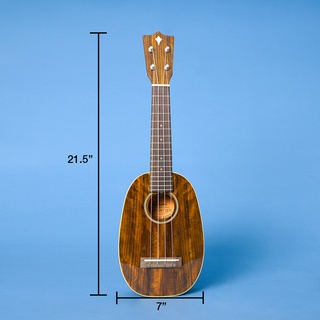 Kamoa Flamed Rosewood  Soprano Pineapple อูคูเลเล่ยี่ห้อคามัวร์ ไซซ์โซพร่าโน่ ทรงสับปะรด