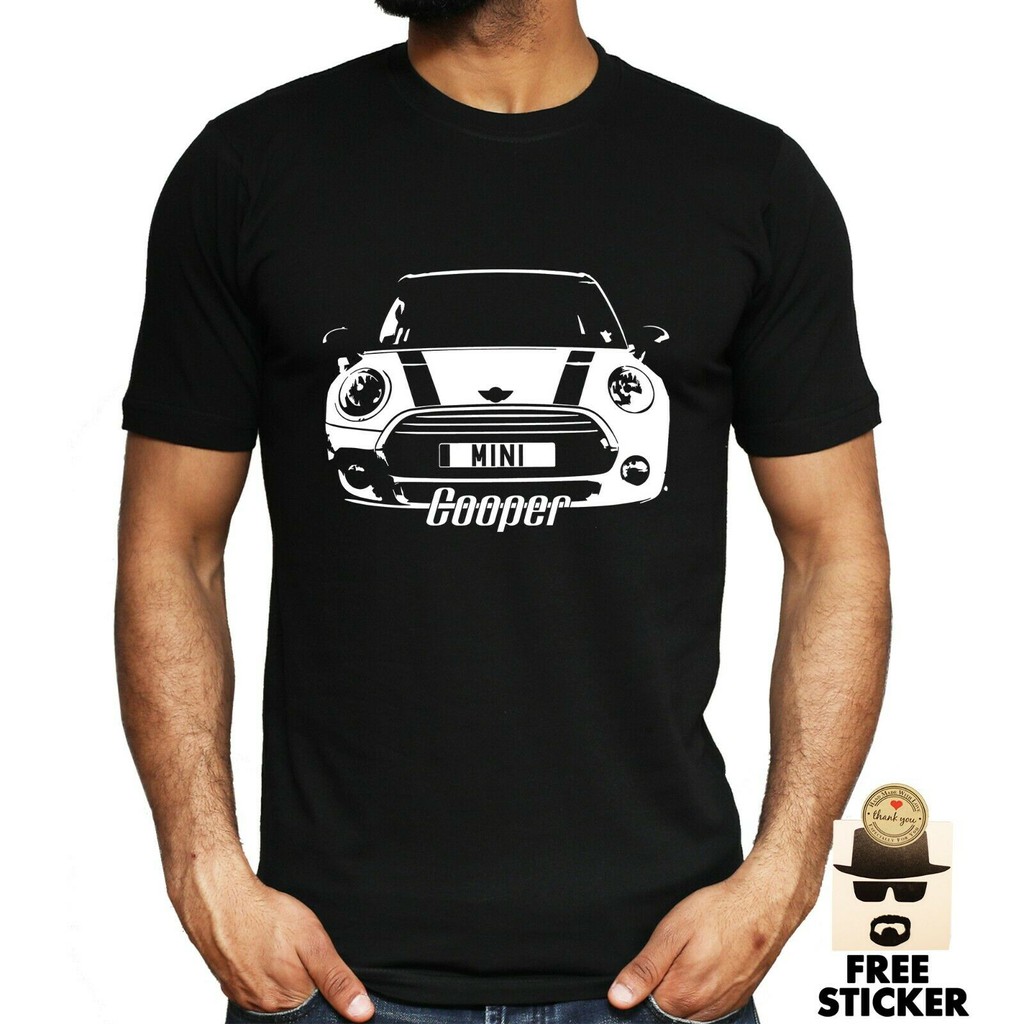 เสื้อยืดโอเวอร์ไซส์เสื้อยืดลําลองสําหรับผู้ชายแขนสั้นคอกลมลาย-mini-cooper-car-gift-tees-3xl