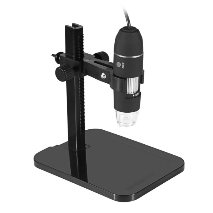 กล้อง Digital Microscope กำลังขยายสูงสุด 1600 เท่า พร้อมขาตั้ง 8LED ...