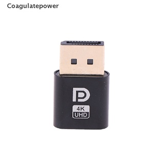 Coa 4K Displayport Dummy Plug DP อะแดปเตอร์หน้าจอเสมือนจริง อุปกรณ์เสริมเดสก์ท็อป