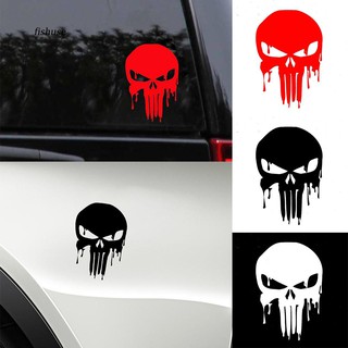 FHUE_Horrible Skull Bloody Punisher Car Truck Styling Vinyl Decal Decorative Sticker