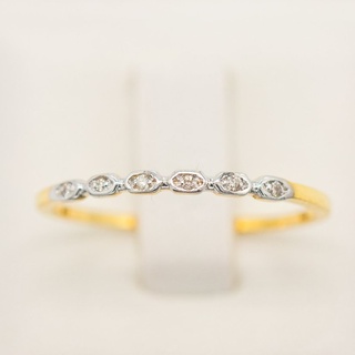 ภาพหน้าปกสินค้าแหวนเพชร แหวนสายมินิมอล ส่ติดนิ้ว บางๆ สำหรับคนไม่ชอบแหวนวงใหญ่ๆ แหวนทองเพชรแท้ ทองแท้ 37.5% 9k Happy jewelry ที่เกี่ยวข้อง