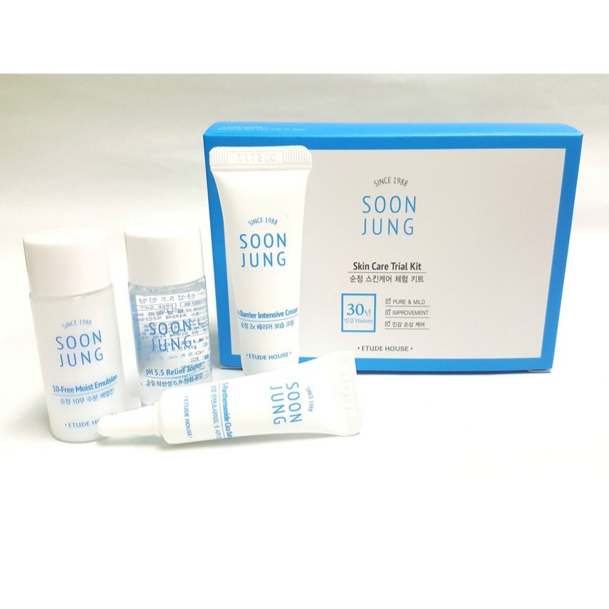 Etude House Soon Jung Skin Care Trial Kit Shopee Thailand