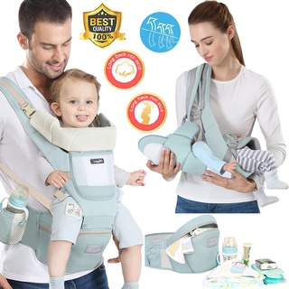 ภาพหน้าปกสินค้าเป้อุ้มเด็ก เป้อุ้มเด็กฝ้าย 0-4 ปี Baby Carrier เป้อุ้มเด็กระบายอากาศ 3-in-1 กระเป๋าอุ้มเด็ก กระเป๋าอุ้มลูกสินค้า กันแดด ที่เกี่ยวข้อง