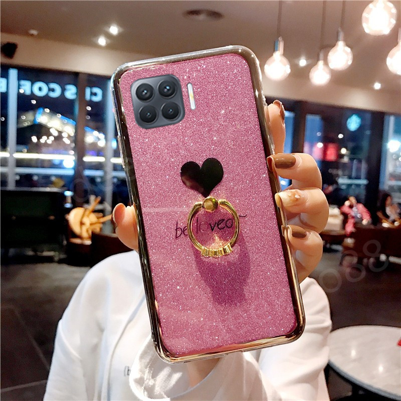 ใหม่-2020-เคสโทรศัพท์-oppo-a93-bling-glitter-be-loved-ซิลิโคน-เคสนิ่ม-พร้อมแหวนขาตั้ง