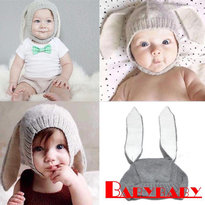 ภาพหน้าปกสินค้าหมวกถักหูกระต่ายน่ารักสำหรับเด็ก ที่เกี่ยวข้อง