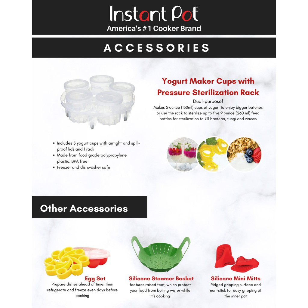 instant-pot-yogurt-cups-and-pressure-sterilization-rack-ชุดทำโยเกิร์ต-และตระแกรงฆ่าเชื้อ-ของแท้-official-usa-import