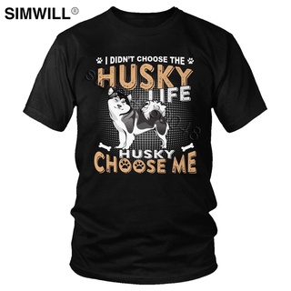 ขายดี!ขายดี เสื้อยืดลําลอง แขนสั้น คอกลม พิมพ์ลายกราฟฟิค Noelty Husky Life แนวคลาสสิก สําหรับผู้ชาย FBackk78IKmgnd37S-5X