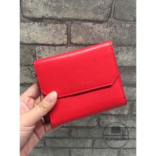 Charles &amp; Keith Small Classic Wallet (สีแดง) (Outlet)