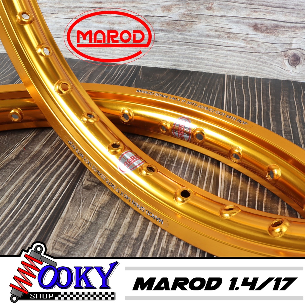 ล้อ MAROD 1.40 X 17 ขอบเรียบ วงล้อ ขนาด1.4ขอบ 17ลิขสิทธิ์แท้ สีทองเข้ม ...