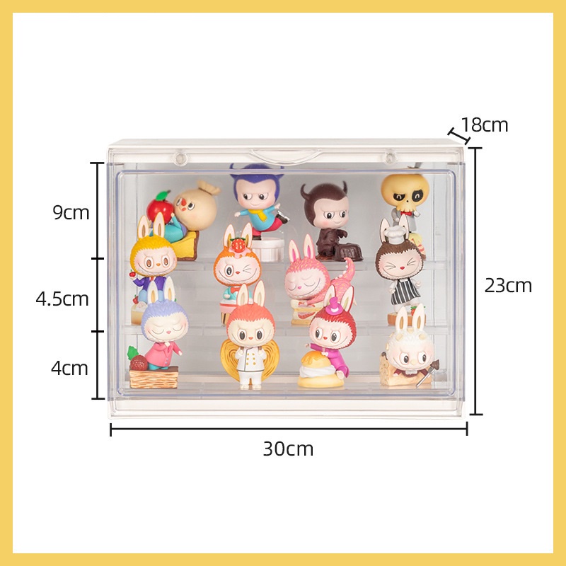 ภาพสินค้าEZ กล่องฟิกเกอร์ ตู้โมเดล กระเป๋า ตู้โชว์ตุ๊กตา ญี่ปุ่น 3 ชั้น ของสะสม Mini figure Toy Model Magnet Display Shelf Box จากร้าน c34515th บน Shopee ภาพที่ 3
