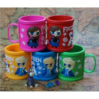 แก้วน้ำเด็ก พลาสติก หนา เจ้าหญิง Elsa Frozen ตกไม่แตก แก้วน้ำ เด็ก เอลซ่า shopee