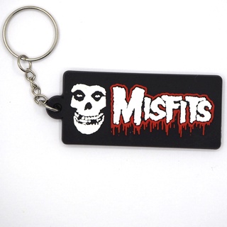พวงกุญแจยาง Misfits มิสฟิท ดำ ตรงปก พร้อมส่ง