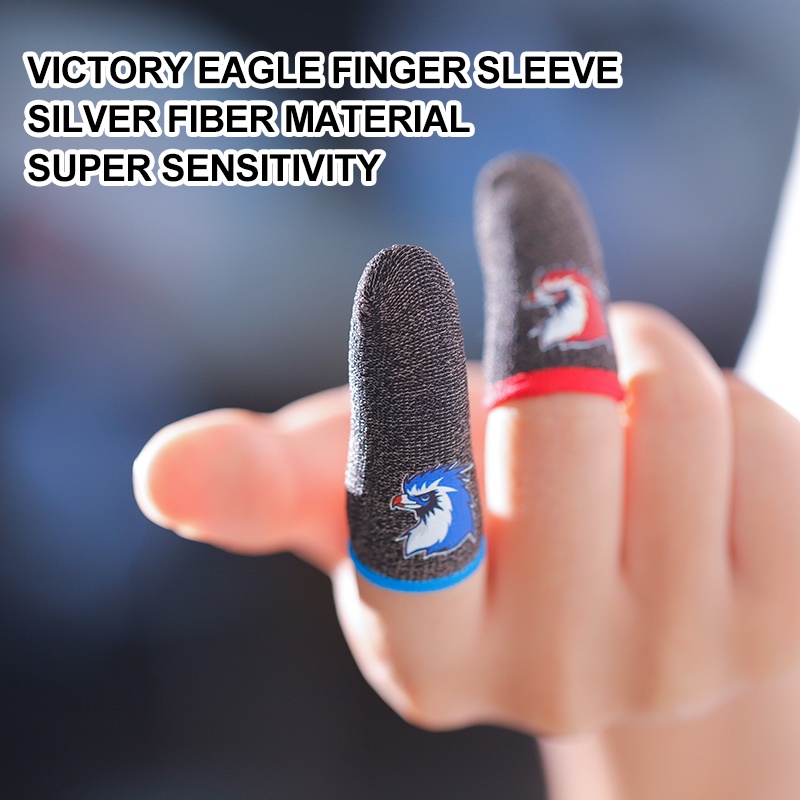 ภาพหน้าปกสินค้าถุงมือเล่นเกม Sonit Finger Sleeve Victory Eagle (2 ชิ้น) ป้องกันเหงื่อสําหรับเล่นเกม Survi จากร้าน sonit.th บน Shopee
