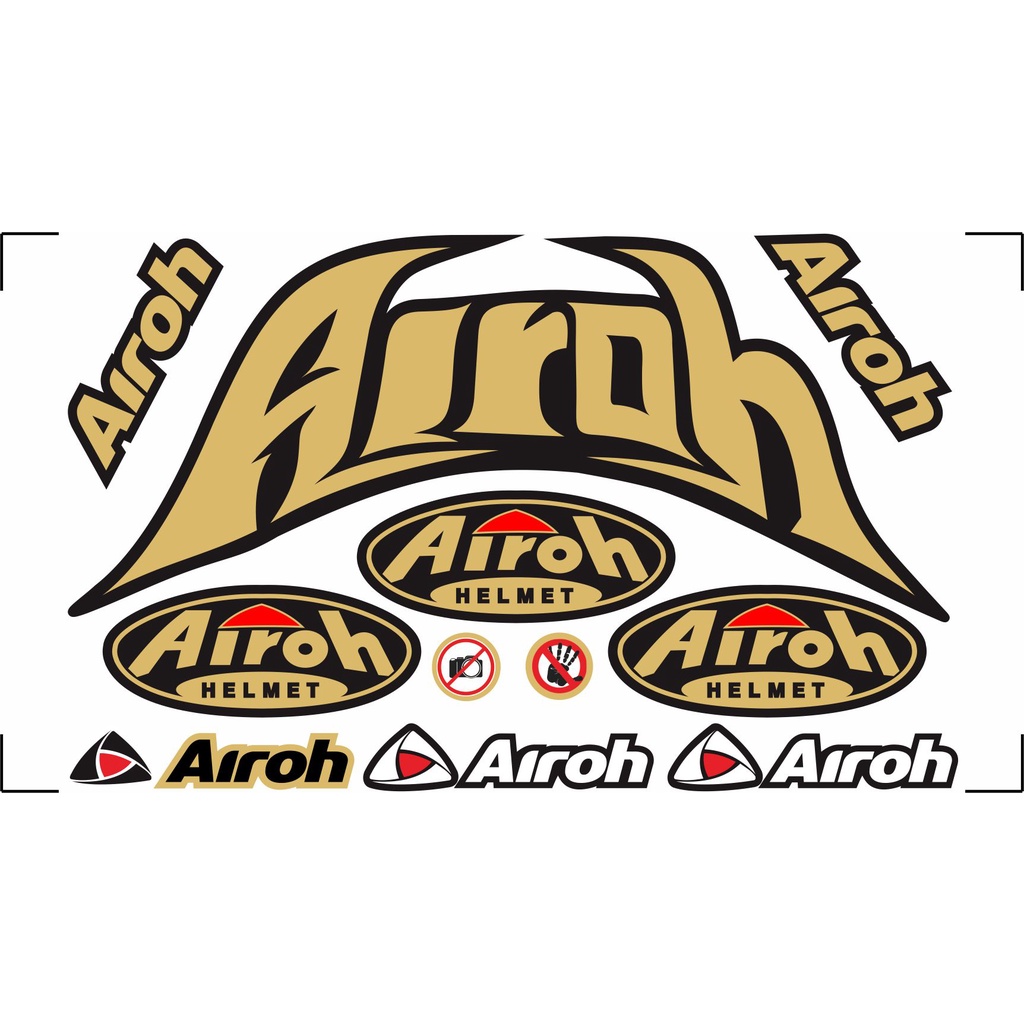 สติกเกอร์ติดหมวกกันน็อค-airoh