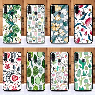 เคส Samsung A20s ลายดอกไม้ ขอบนิ่มหลังแข็ง เคสมือถือ เคสโทรศัพท์ Case เคส TPU ขอบนิ่มหลังแข็ง ไม่ขูดตัวเครื่อง