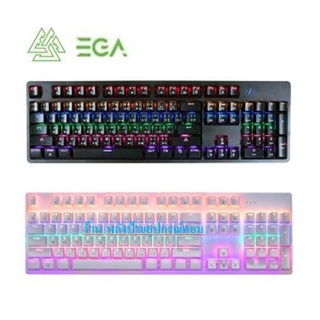 สินค้า EGA ⚡️FLASH SALE⚡️ (ราคาพิเศษ) Newๆๆ มี2สี Type-K3 มีไฟRGB Gaming Keyboard คีย์บอร์ดมาโคร Blue Switch / Red