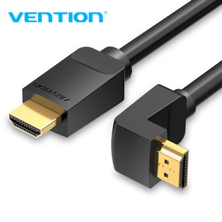 ภาพขนาดย่อของสินค้าVention สายเคเบิล HDMI แบบหัก 90 องศา HDMI 2.0 4K Ultra HD 3 มิติ 1080P รองรับอีเธอร์เน็ตและเสียง ARC สำหรับพีซี แล็ปท็อป ทีวี Nintendo Switch Xbox PS3 PS4 AAR/AAQ