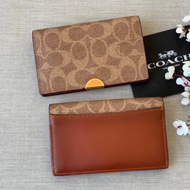Dreamer card case online in colorblock signature canvas