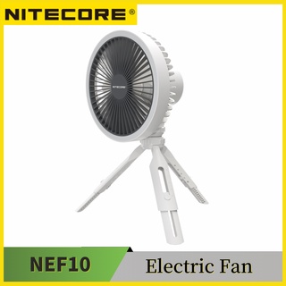 Nitecore NEF10 พัดลมไฟฟ้า อเนกประสงค์ 10000mAh พร้อมไฟวงแหวน LED สําหรับตั้งแคมป์กลางแจ้ง