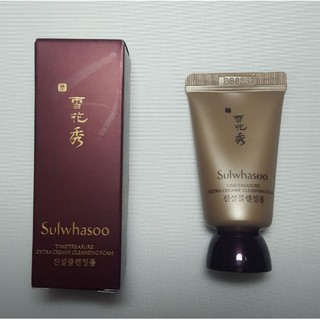 ❤️ไม่แท้คืนเงิน❤️ Sulwhasoo Timetreasure Extra Creamy Cleansing Foam ขนาดทดลอง 15ml.