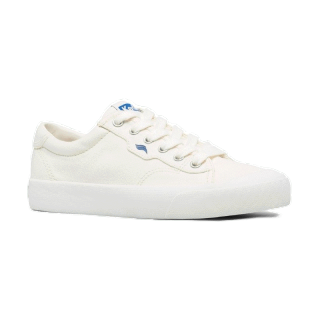 KEDS WF64828 รองเท้าผ้าใบ แบบผูกเชือก รุ่น CREW KICK 75 ORGANIC COTTON สีขาว