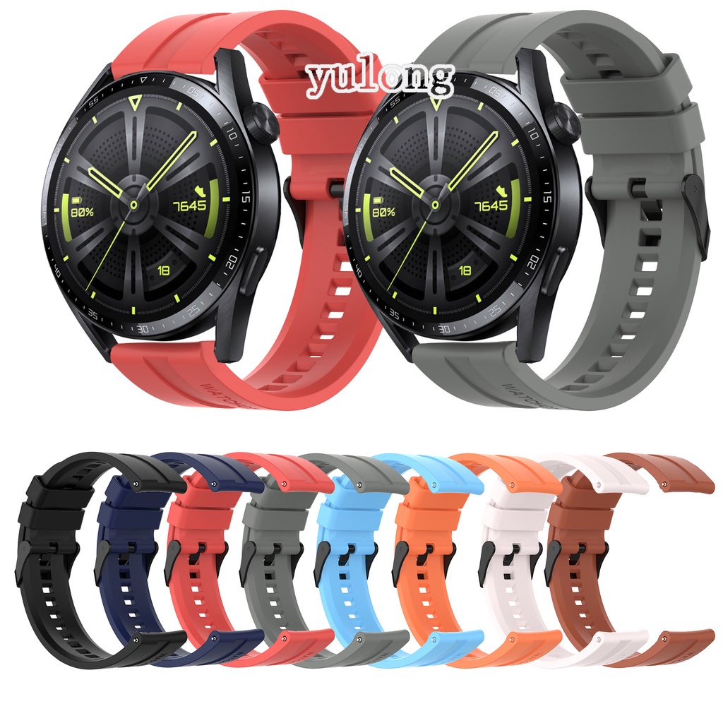 ภาพหน้าปกสินค้าสายรัดซิลิโคนอ่อนสำหรับนาฬิกา Huawei GT2 GT3 GT 2 3 2e GT2 Pro สายนาฬิกาสปอร์ต