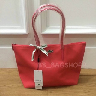 Lacoste Tote Bag (outlet) สีชมพูอมส้ม