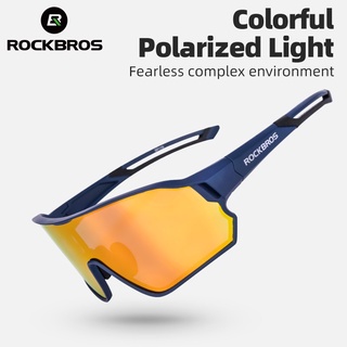 Rockbros แว่นตากันแดด UV400 เลนส์โพลาไรซ์ น้ําหนักเบา เพื่อความปลอดภัย สําหรับผู้ชาย และผู้หญิง เหมาะกับการขี่จักรยาน เล่นกีฬา ทุกเพศ