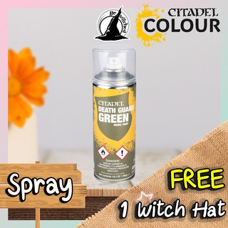 (Spray) DEATH GUARD GREEN SPRAY : Citadel Paint แถมฟรี 1 Witch Hat