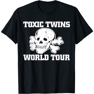 เสื้อยืดโอเวอร์ไซส์เสื้อยืด ลาย Aerosmith - Toxic TwinsS-3XL