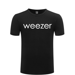 [S-5XL] เสื้อยืดแขนสั้นลําลอง คอกลม ผ้าฝ้าย พิมพ์ลาย Weezer Rock Music สําหรับผู้ชาย
