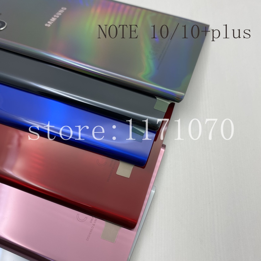 Samsung Galaxy Note 10 N970 NOTE10+ Plus N975 N975F แบตเตอรี่แก้วฝาหลัง ...