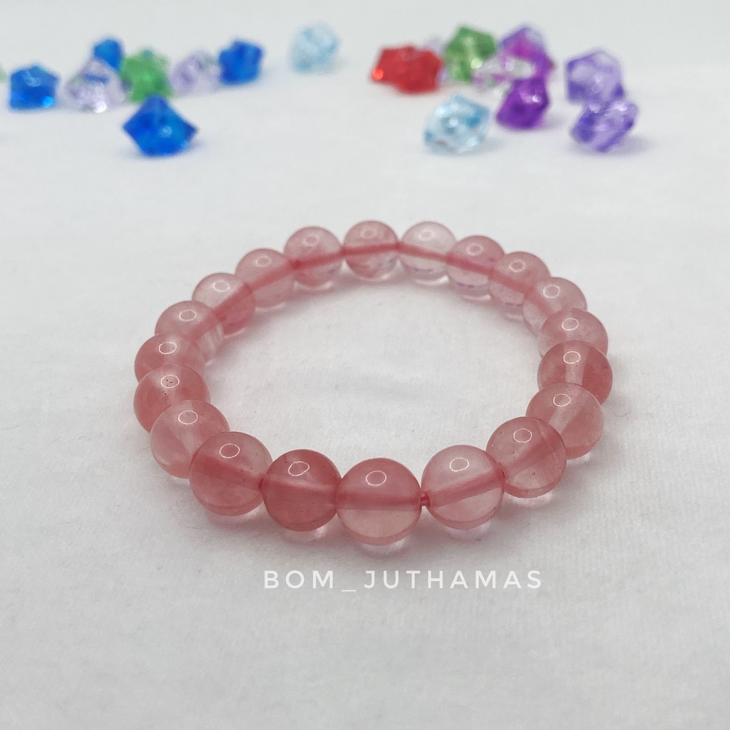 หินเชอร์รี่ควอตซ์-cherry-quartz-กำไลหินมงคล-หินนำโชค