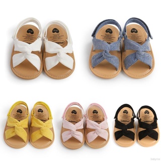 สินค้า รองเท้าแตะ ประดับโบ แบบนุ่ม ป้องกันการลื่น แฟชั่นสำหรับเด็กทารก