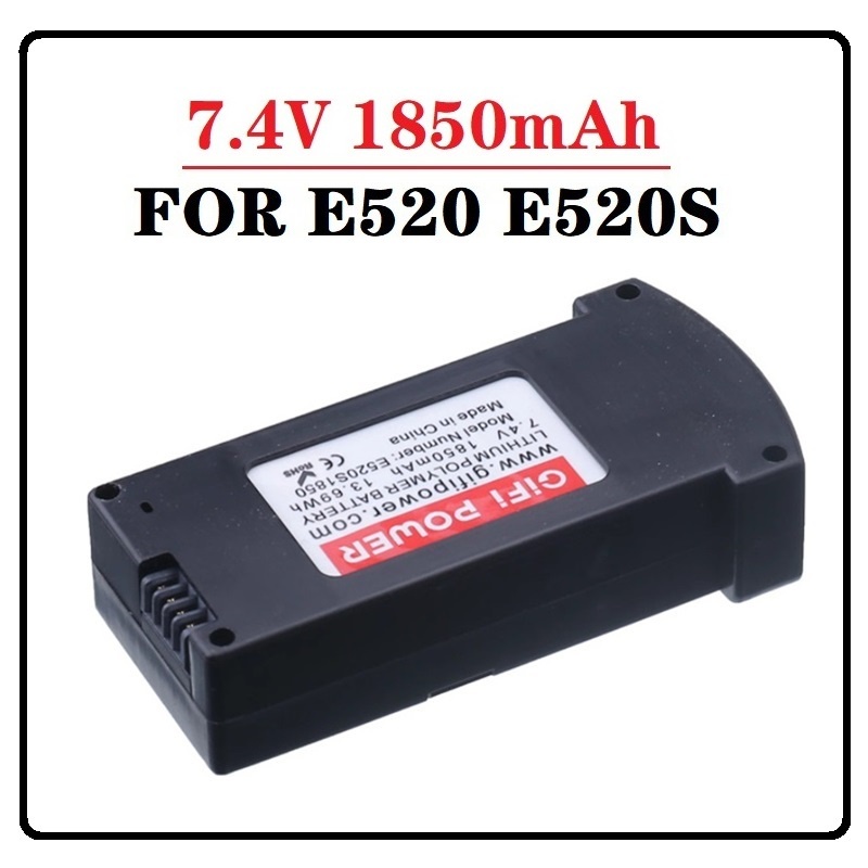 Paquete de Baterías de Iones de Litio de 7.4V 1850mAh | Repuesto para Dron Eachine E520/E520S