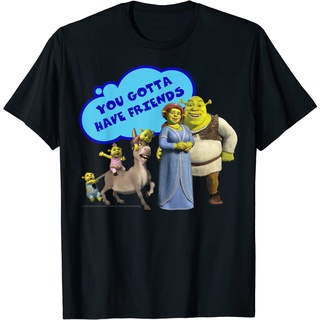 เสื้อยืดวินเทจเสื้อยืด พิมพ์ลาย Shrek Donkey You Gotta Have Friends พรีเมี่ยม แฟชั่นสําหรับเด็กผู้ชาย ผู้หญิง อายุ 1-12