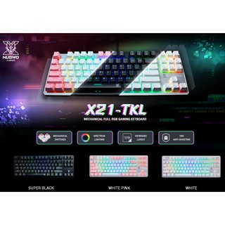 ภาพหน้าปกสินค้าNubwo Gaming Keyboard X21 TKL / RGB ซึ่งคุณอาจชอบราคาและรีวิวของสินค้านี้