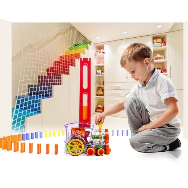 ของเล่นเด็ก-domino-trian-รถไฟเรียงโดมิโน่